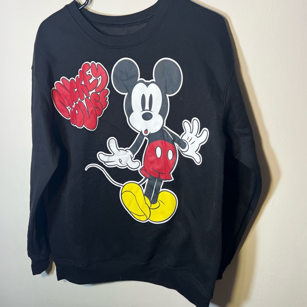 Disney Mickey Mouse Black and Red Graphic Shirt